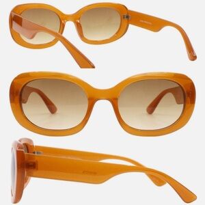 Womens Oval Rectangular Sunglasses Vintage Retro Fashion UV 400